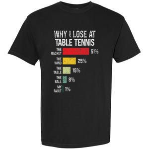 Table Tennis Player Joke For Ping Pong Lover Fan Garment-Dyed Heavyweight T-Shirt