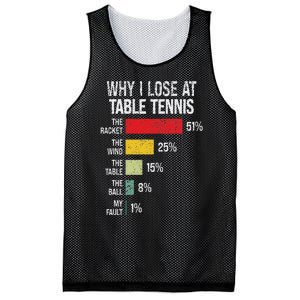 Table Tennis Player Joke For Ping Pong Lover Fan Mesh Reversible Basketball Jersey Tank