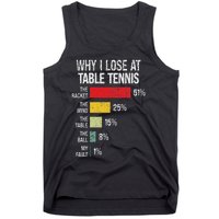 Table Tennis Player Joke For Ping Pong Lover Fan Tank Top