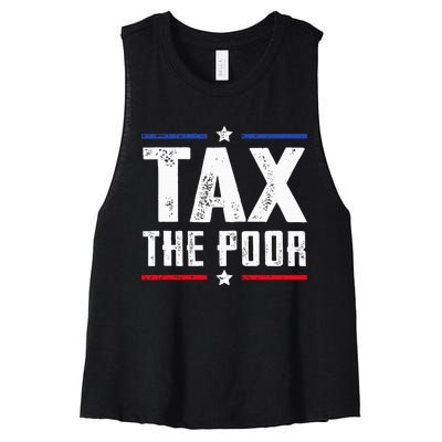 Tax The Poor Women's Racerback Cropped Tank