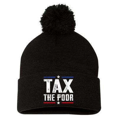 Tax The Poor Pom Pom 12in Knit Beanie