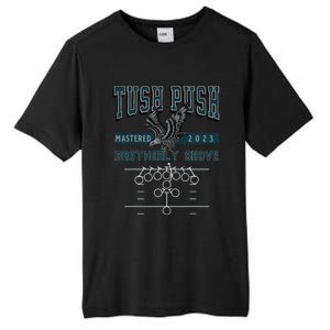 The Tush Push Eagles Brotherly Shove Tall Fusion ChromaSoft Performance T-Shirt