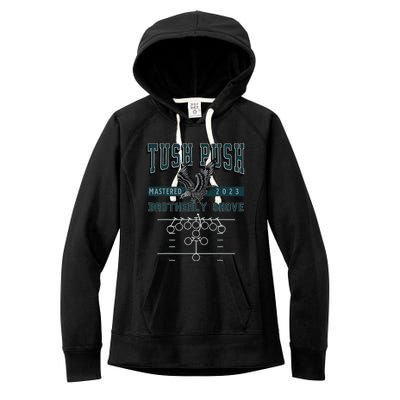 The Tush Push Eagles Brotherly Shove Women's Fleece Hoodie