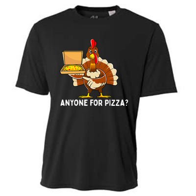 Thanksgiving Turkey Pizza Cooling Performance Crew T-Shirt