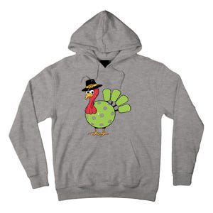 Thanksgiving Turkey Pickleball Pickle Ball Tall Hoodie