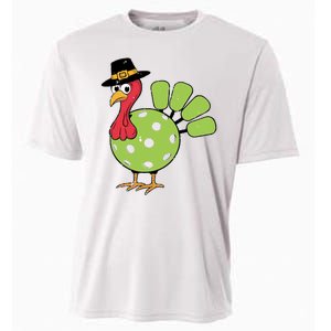 Thanksgiving Turkey Pickleball Pickle Ball Cooling Performance Crew T-Shirt