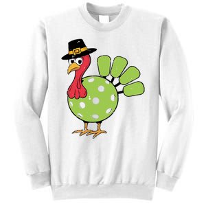 Thanksgiving Turkey Pickleball Pickle Ball Sweatshirt