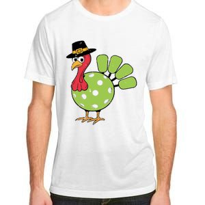 Thanksgiving Turkey Pickleball Pickle Ball Adult ChromaSoft Performance T-Shirt