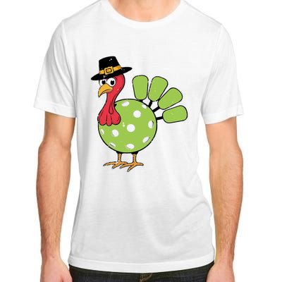 Thanksgiving Turkey Pickleball Pickle Ball Adult ChromaSoft Performance T-Shirt