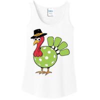 Thanksgiving Turkey Pickleball Pickle Ball Ladies Essential Tank