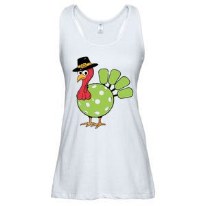 Thanksgiving Turkey Pickleball Pickle Ball Ladies Essential Flowy Tank