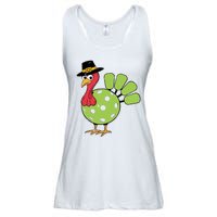 Thanksgiving Turkey Pickleball Pickle Ball Ladies Essential Flowy Tank