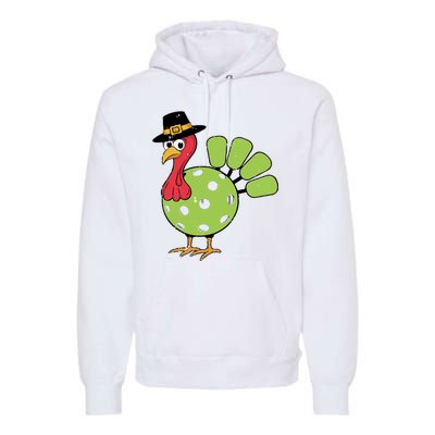 Thanksgiving Turkey Pickleball Pickle Ball Premium Hoodie