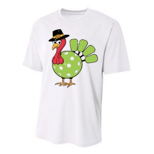 Thanksgiving Turkey Pickleball Pickle Ball Performance Sprint T-Shirt