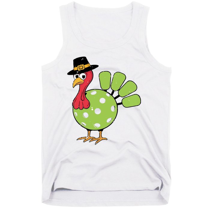 Thanksgiving Turkey Pickleball Pickle Ball Tank Top