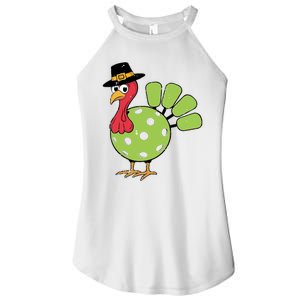 Thanksgiving Turkey Pickleball Pickle Ball Women's Perfect Tri Rocker Tank