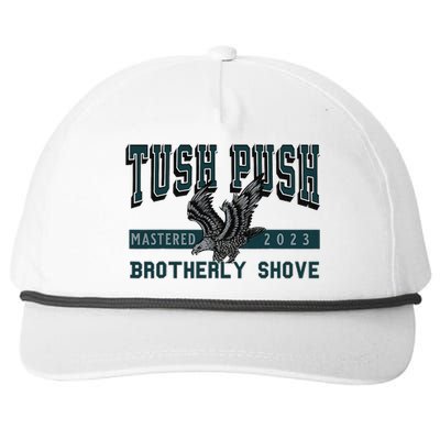 The Tush Push Eagles Brotherly Shove Snapback Five-Panel Rope Hat