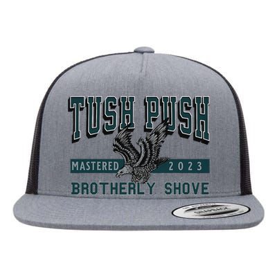 The Tush Push Eagles Brotherly Shove Flat Bill Trucker Hat