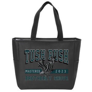 The Tush Push Eagles Brotherly Shove Zip Tote Bag