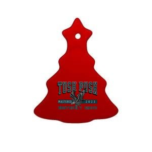 The Tush Push Eagles Brotherly Shove Ceramic Tree Ornament