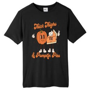 Thick Thighs & Pumpkin Pies Baby Thanksgiving Fall Matching Tall Fusion ChromaSoft Performance T-Shirt