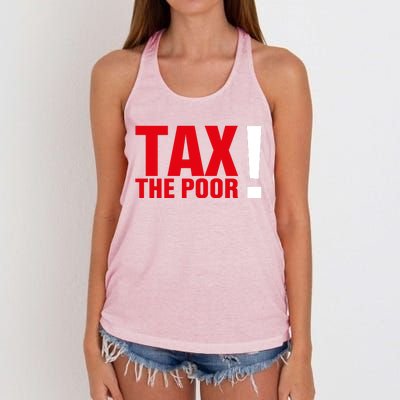 Tax The Poor Women's Knotted Racerback Tank