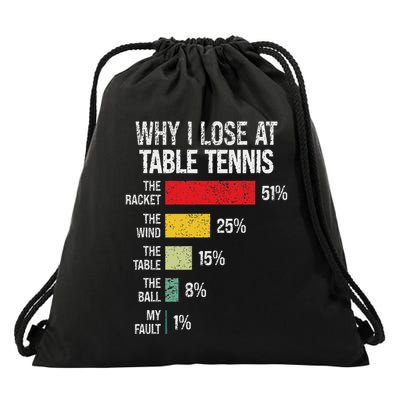 Table Tennis Player Joke For Ping Pong Lover Fan Women Drawstring Bag