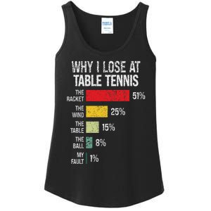 Table Tennis Player Joke For Ping Pong Lover Fan Women Ladies Essential Tank