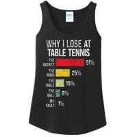 Table Tennis Player Joke For Ping Pong Lover Fan Women Ladies Essential Tank