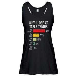 Table Tennis Player Joke For Ping Pong Lover Fan Women Ladies Essential Flowy Tank