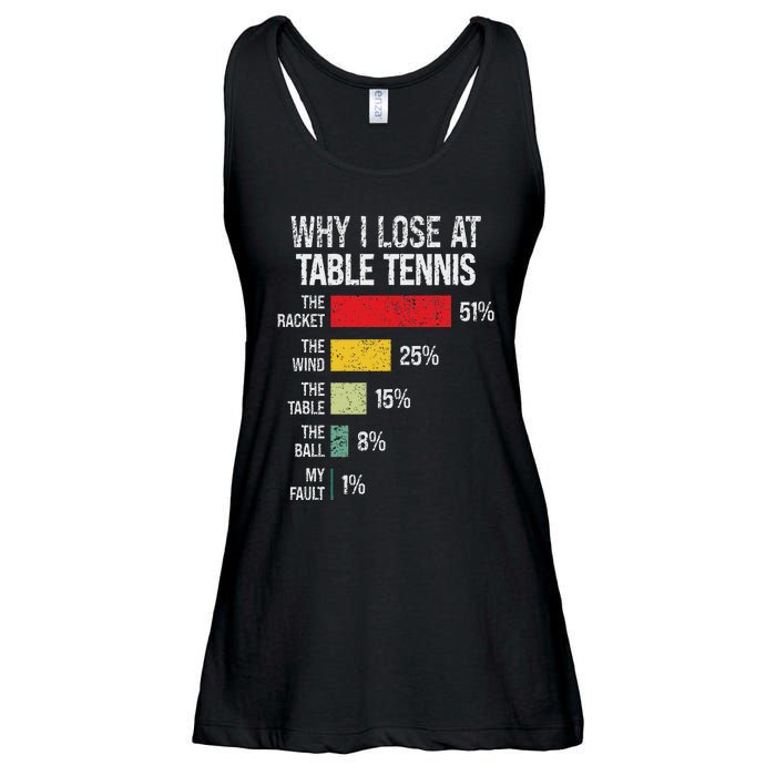 Table Tennis Player Joke For Ping Pong Lover Fan Women Ladies Essential Flowy Tank