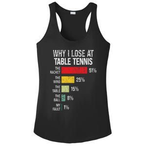 Table Tennis Player Joke For Ping Pong Lover Fan Women Ladies PosiCharge Competitor Racerback Tank