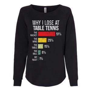 Table Tennis Player Joke For Ping Pong Lover Fan Women Womens California Wash Sweatshirt