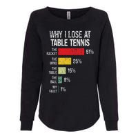 Table Tennis Player Joke For Ping Pong Lover Fan Women Womens California Wash Sweatshirt