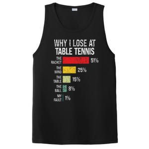 Table Tennis Player Joke For Ping Pong Lover Fan Women PosiCharge Competitor Tank