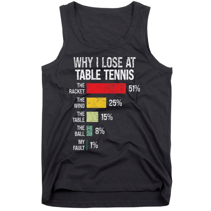 Table Tennis Player Joke For Ping Pong Lover Fan Women Tank Top