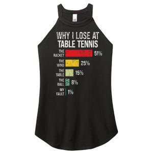 Table Tennis Player Joke For Ping Pong Lover Fan Women Women's Perfect Tri Rocker Tank