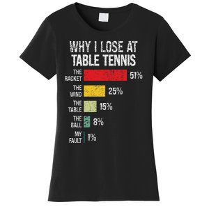 Table Tennis Player Joke For Ping Pong Lover Fan Women Women's T-Shirt