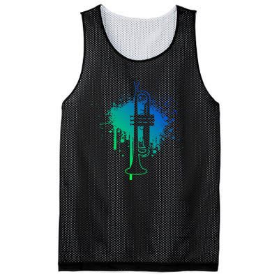 Trumpet Trumpet Player Trumpeter Mesh Reversible Basketball Jersey Tank