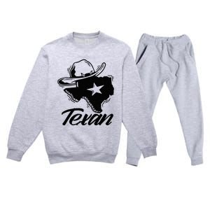 Texan Texas Patriotic Pride Premium Crewneck Sweatsuit Set