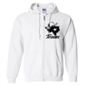 Texan Texas Patriotic Pride Full Zip Hoodie