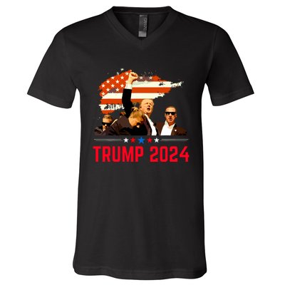 Trump Trending Political Pennsylvania Trump 2024 V-Neck T-Shirt