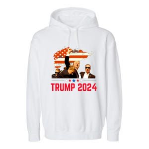 Trump Trending Political Pennsylvania Trump 2024 Garment-Dyed Fleece Hoodie