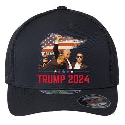 Trump Trending Political 2024 Pennsylvania Design Flexfit Unipanel Trucker Cap