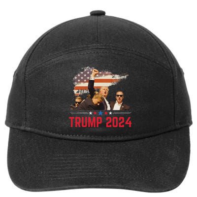 Trump Trending Political 2024 Pennsylvania Design 7-Panel Snapback Hat