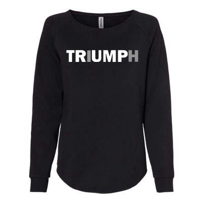 Trump Triumph Patriotic Womens California Wash Sweatshirt