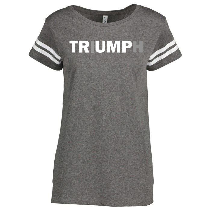 Trump Triumph Patriotic Enza Ladies Jersey Football T-Shirt