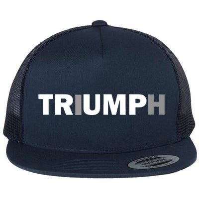 Trump Triumph Patriotic Flat Bill Trucker Hat