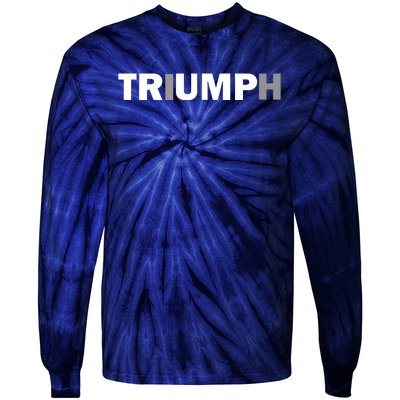 Trump Triumph Patriotic Tie-Dye Long Sleeve Shirt