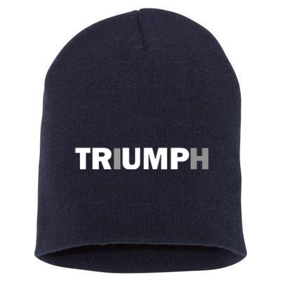 Trump Triumph Patriotic Short Acrylic Beanie